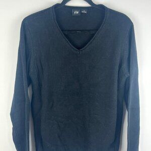 NVO Sport by Lanctot Sweater Size L Long Sleeve V Neck 94% Cotton 1% Spandex